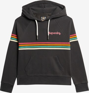 Superdry Sweatshirt in Black: front