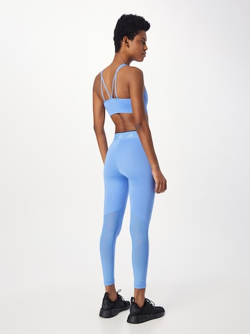 ADIDAS PERFORMANCE Skinny Workout Pants 'Techfit V-Shaped Elastic' in Blue
