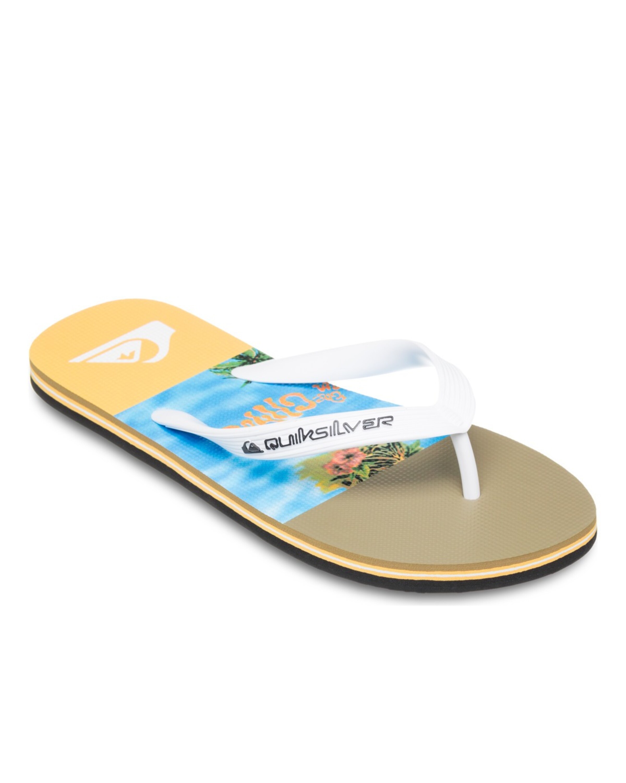 QUIKSILVER Teenslippers 'Molokai Stripe 25' in Blauw