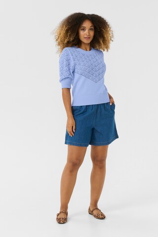 CULTURE Pullover 'Meza' in Blau: Vorderseite