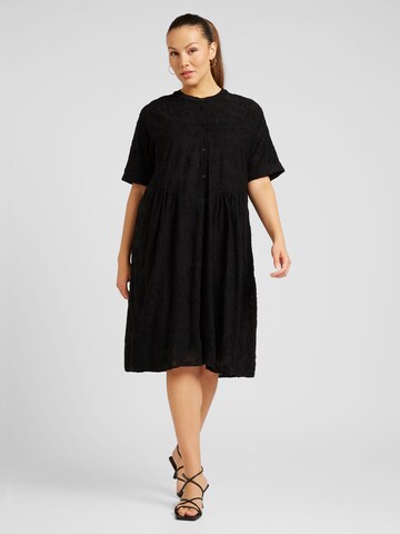 ONLY Carmakoma Платье-рубашка 'SIHA' в Черный: спереди