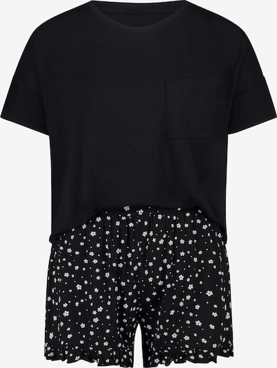 Hunkemöller Kratke hlače za spavanje u crna / bijela, Pregled proizvoda