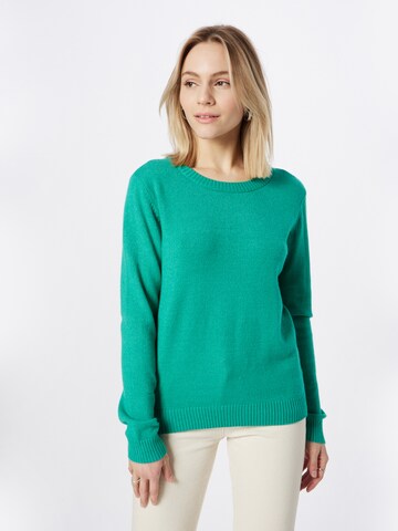 VILA Sweater in Green: front