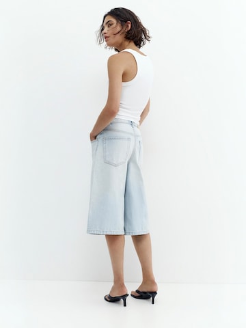 Largi Jeans de la Pull&Bear pe albastru