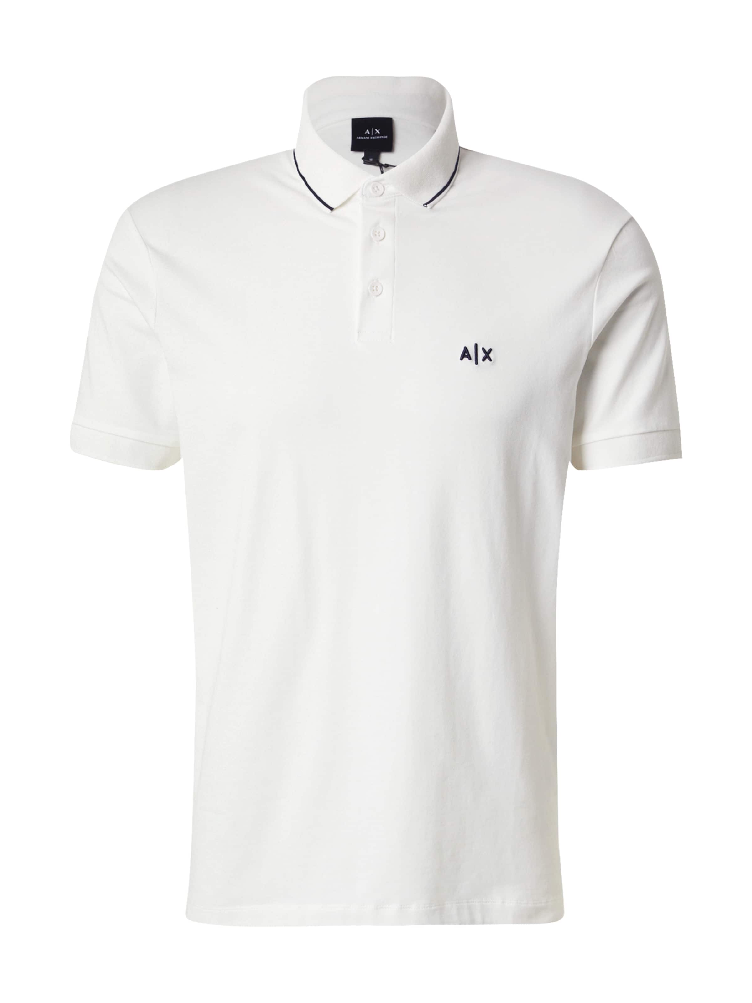 ARMANI EXCHANGE Poloshirt in Weiß: Vorderseite