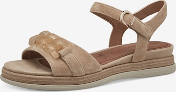 ruda Tamaris Basutės su dirželiais: priekis