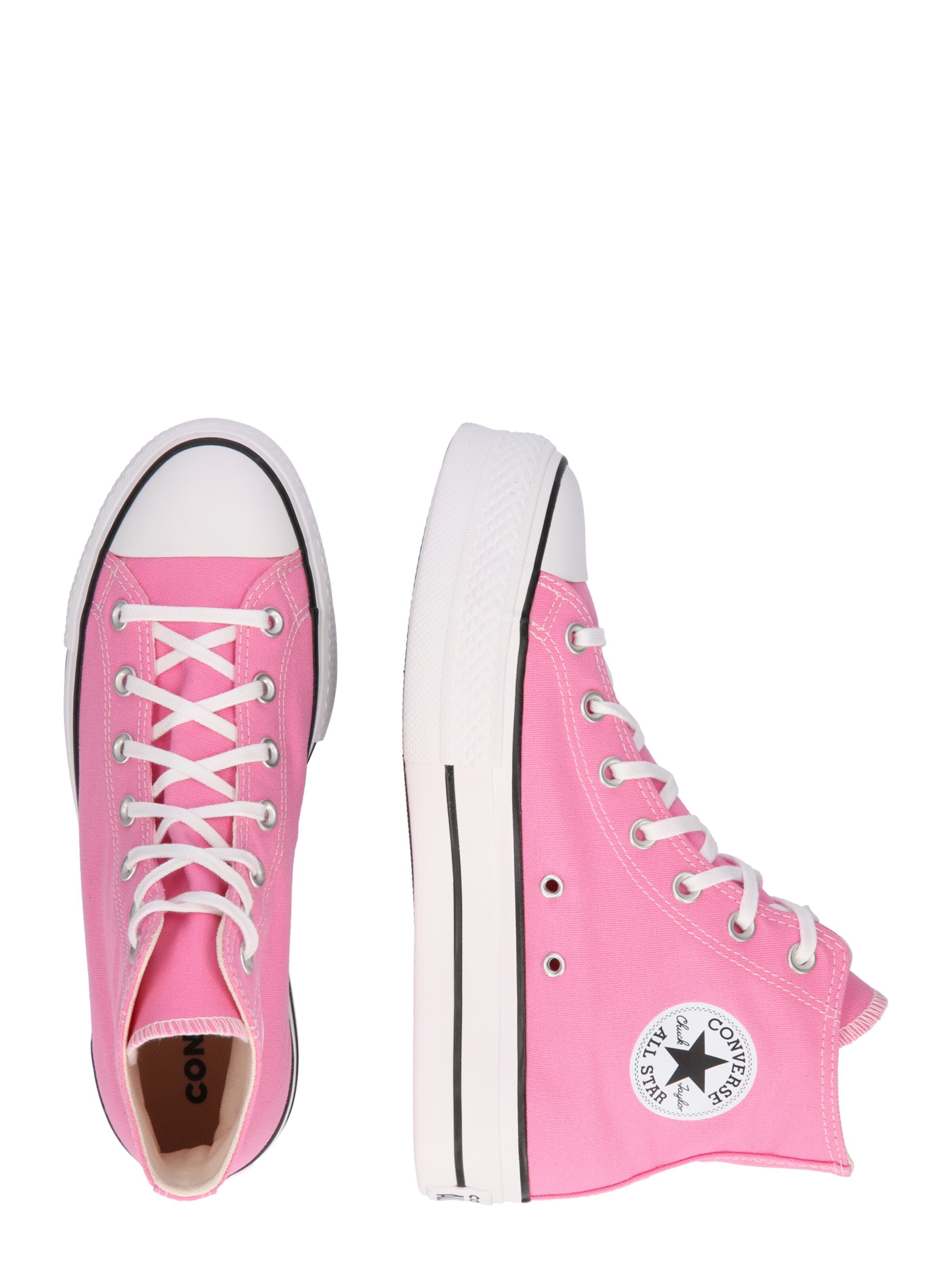 CONVERSE Sneakers hoog 'Chuck Taylor All Star Lift' in Roze