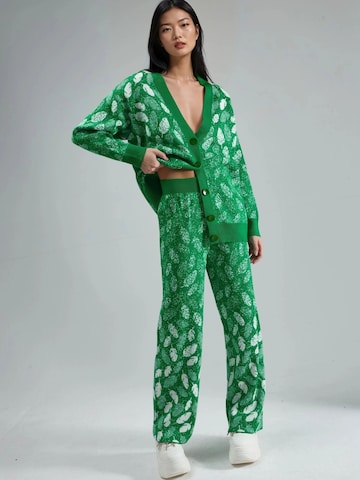 Pantalons de tailleur My fashion en vert : devant