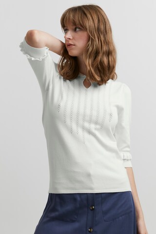 Atelier Rêve Kurzarmpullover 'IRBLAISE' in Weiß: Vorderseite