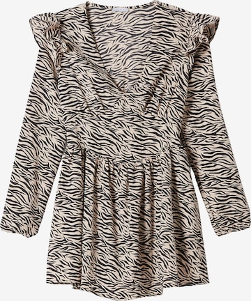 Robe Bershka en beige : devant