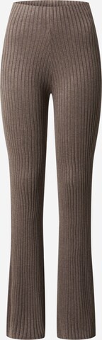 EDITED Flared Broek 'NOHEA' in Beige: voorkant