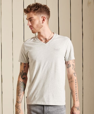 T-Shirt Superdry en gris : devant