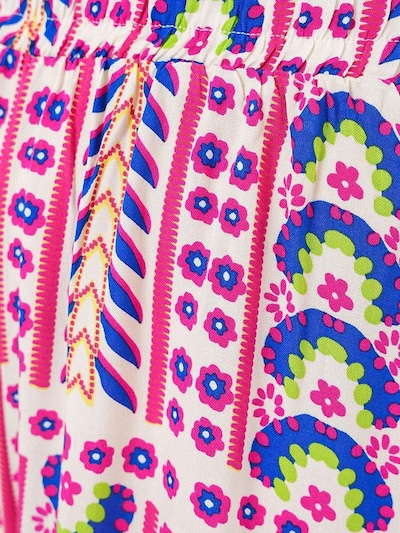 Bigdart Hose in blau / grasgrün / pink / weiß, Produktansicht