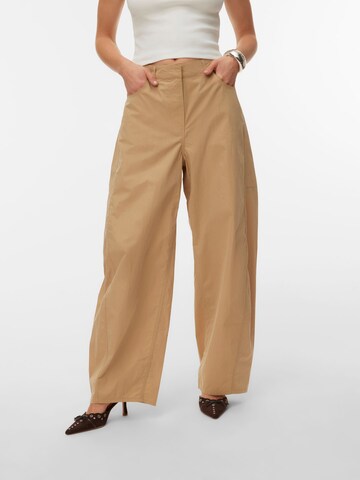 VERO MODA Wide Leg Hose 'VMJose' in Braun: Vorderseite