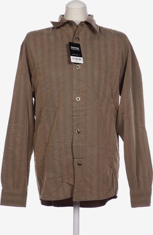 SIGNUM Button Up Shirt in S in Brown: front