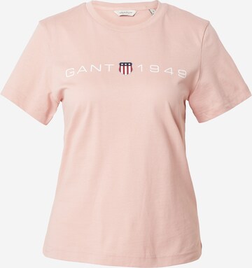 T-shirt GANT en rose : devant