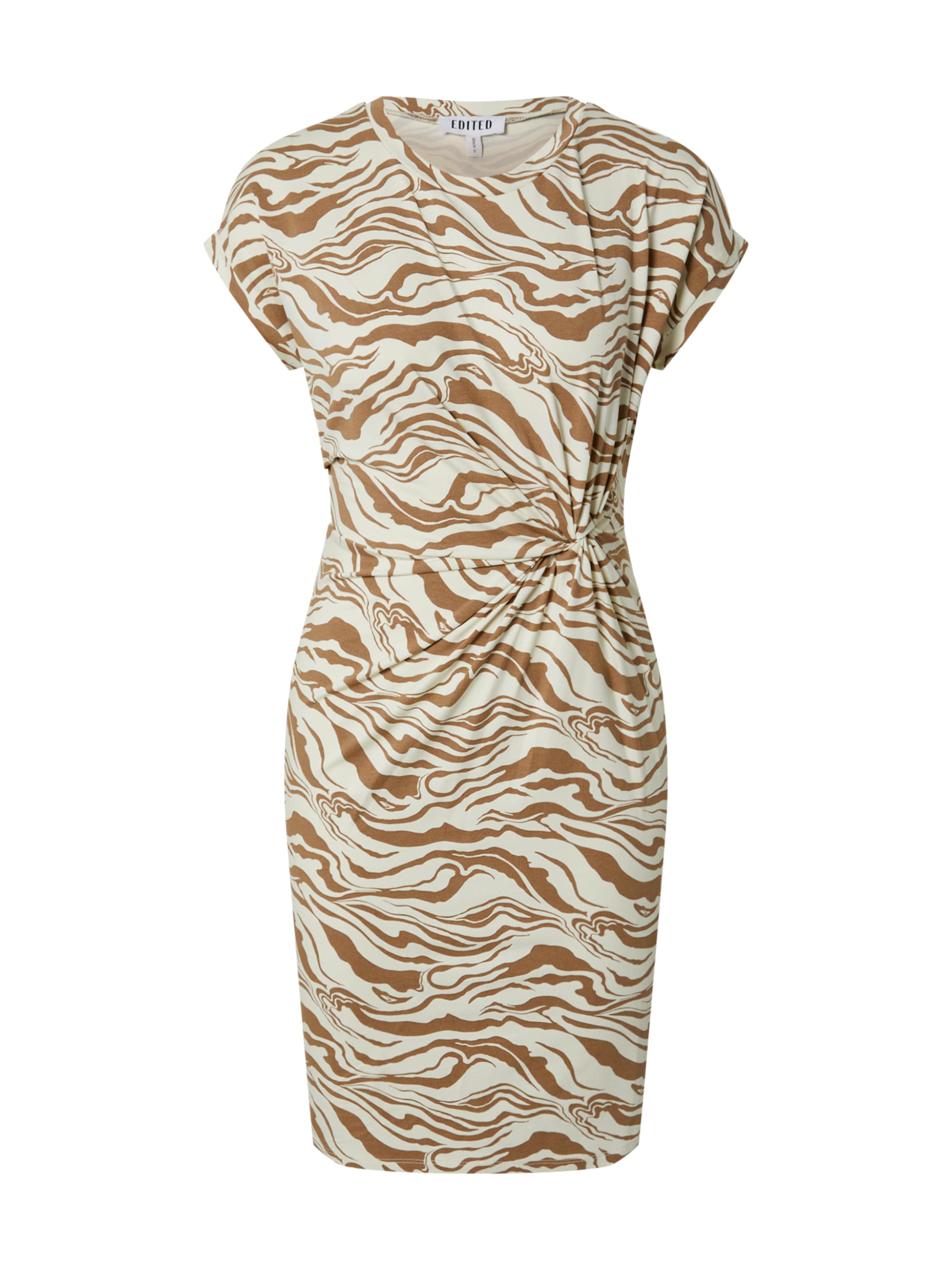 EDITED Jurk 'Faith' in Bruin: voorkant