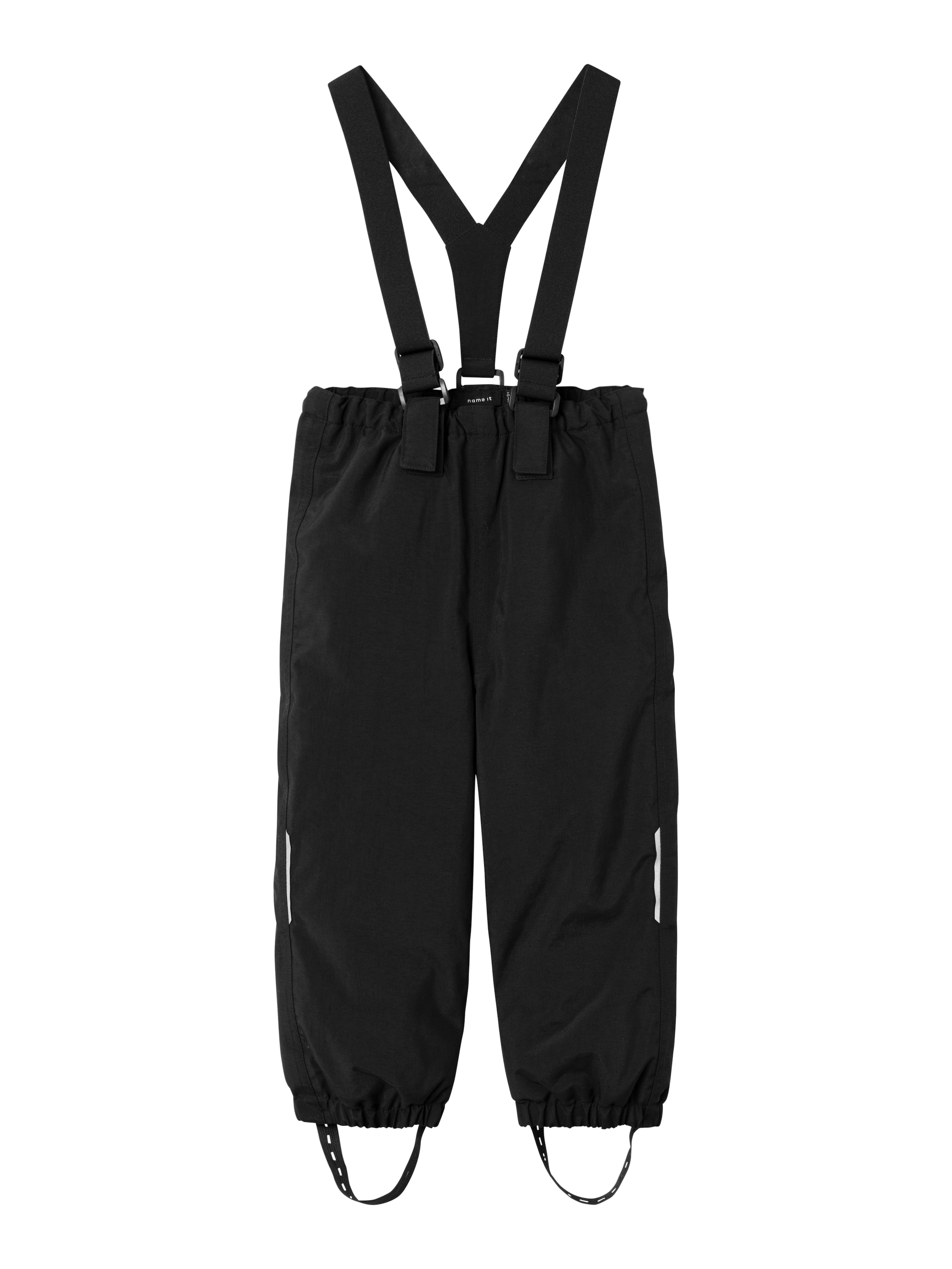 NAME IT Regular Overalls 'NMNCLOUD05' in Black: front
