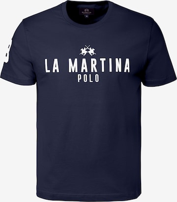 La Martina T-Shirt in Blau: Vorderseite