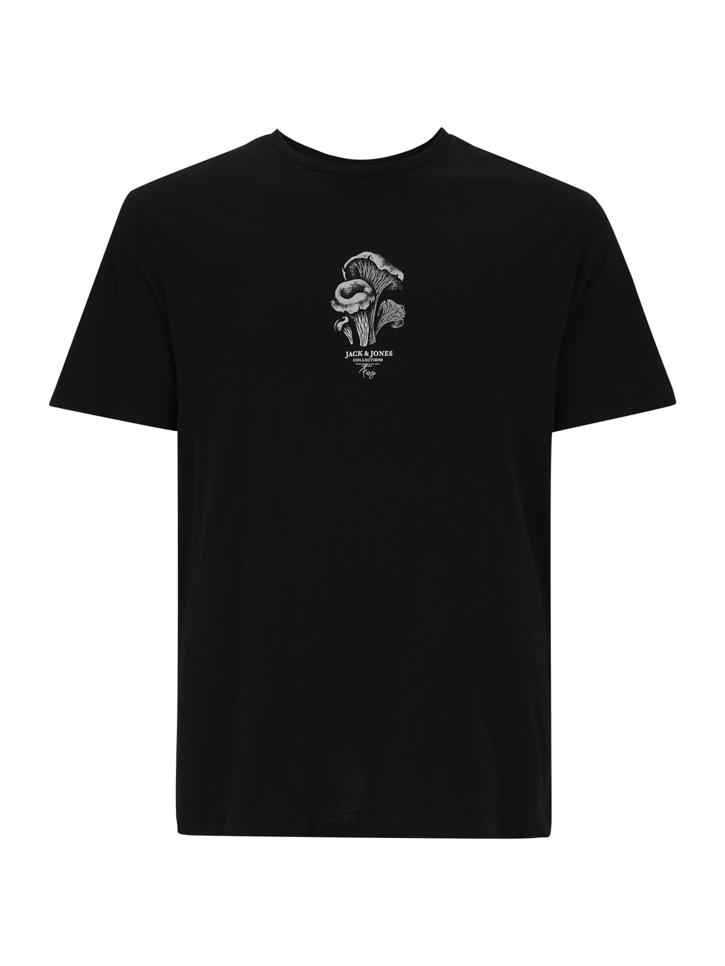 Jack & Jones Plus - Camiseta 'JJKENTO' en negro: frente