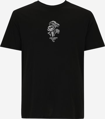 T-Shirt 'JJKENTO' Jack & Jones Plus en noir : devant