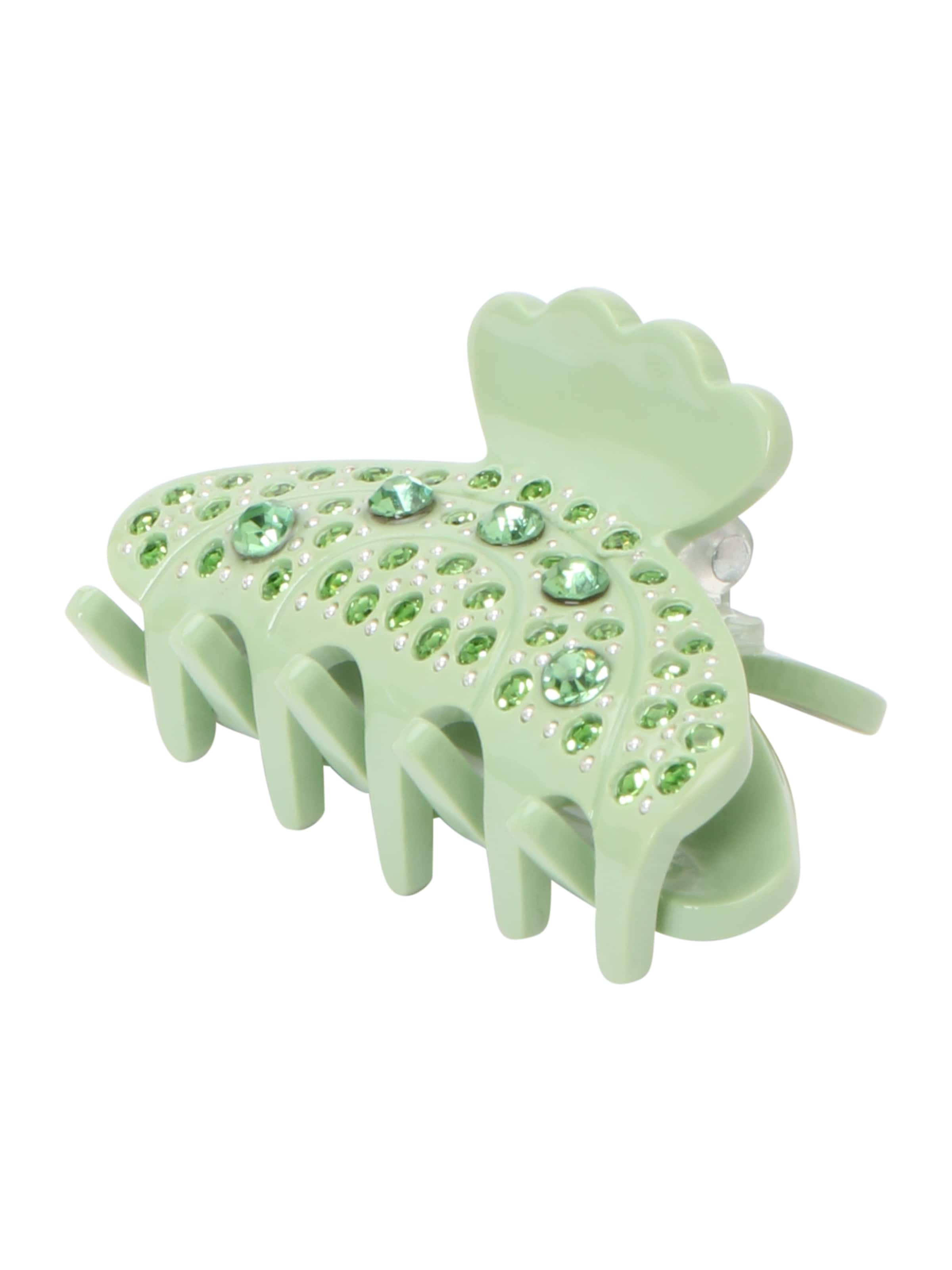 SUI AVA Šperky do vlasů 'Helen Bloom' – zelená: přední strana