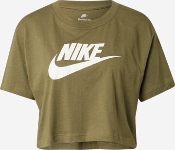 Nike Sportswear Shirt in Groen: voorkant