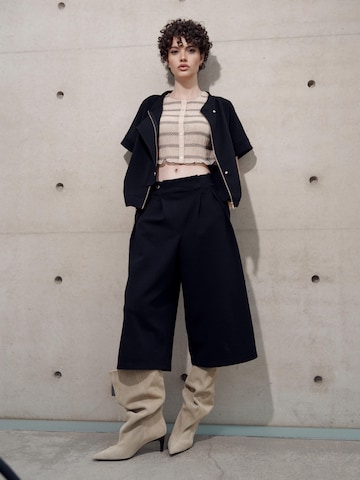 Wide Leg Pantalon 'ELEVATE_ Elsa Culotte' I want the moon en noir