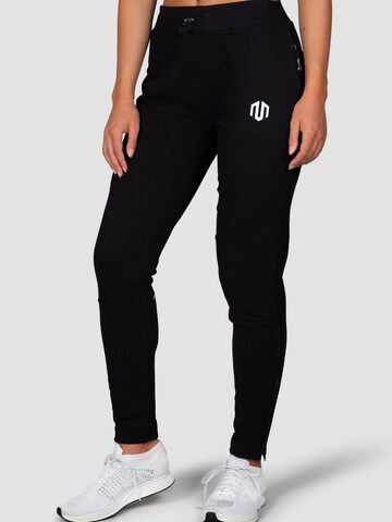 Tapered Pantaloni sport 'Naka' de la MOROTAI pe negru: față