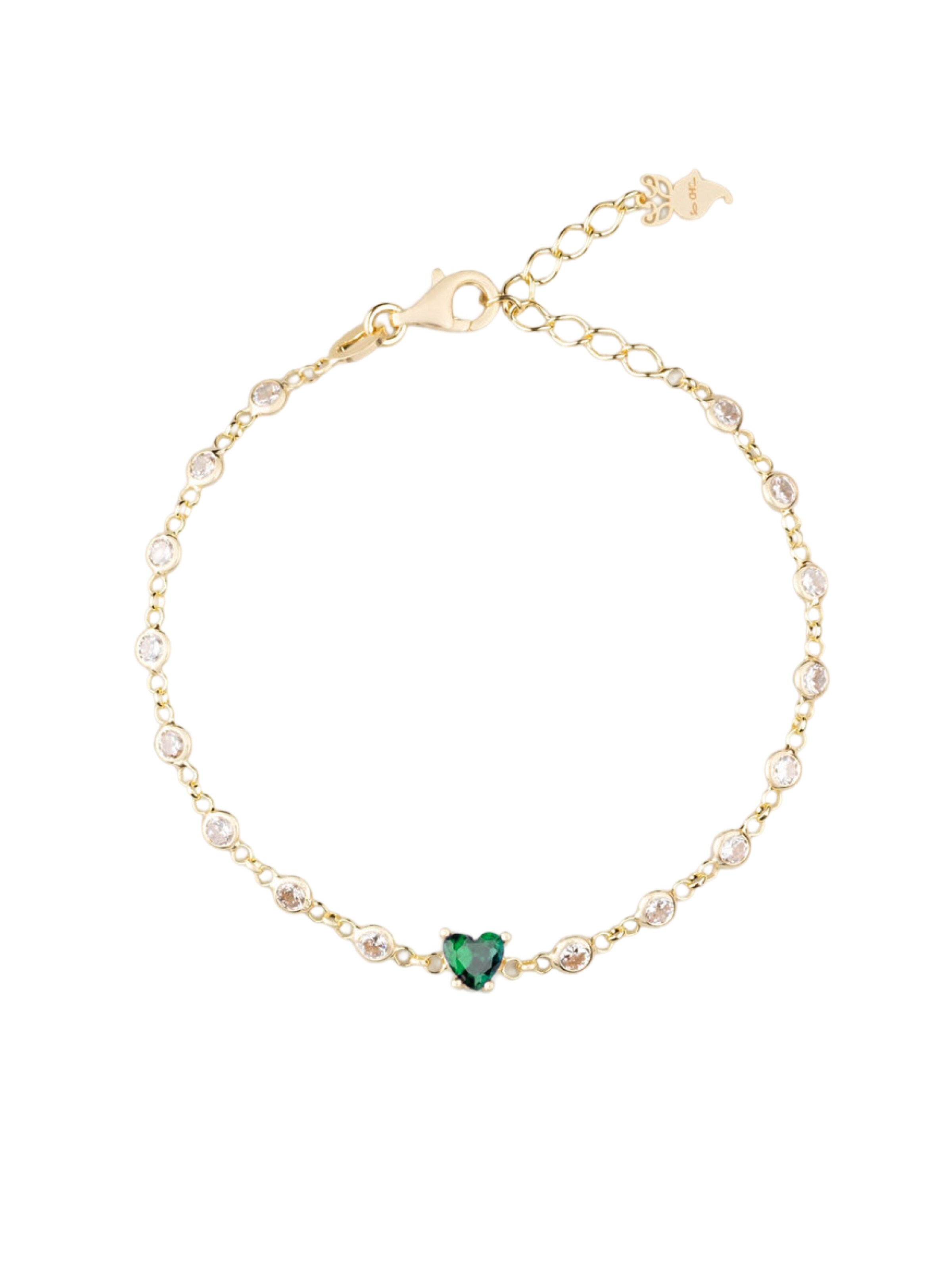 So Chic Armband in gold / smaragd, Produktansicht