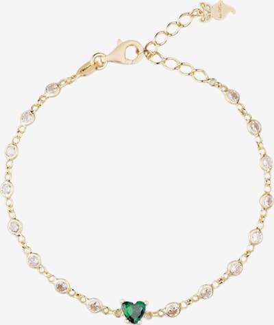 So Chic Armband in gold / smaragd, Produktansicht