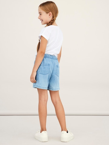 NAME IT Regular Shorts 'Becky' in Blau