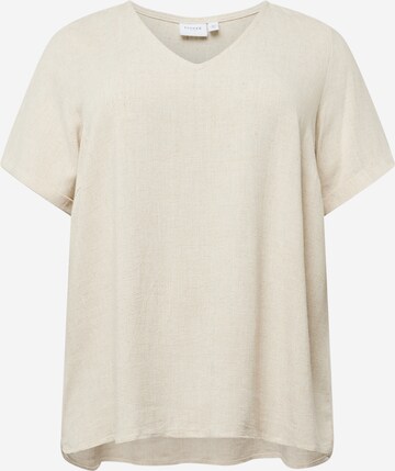 EVOKED Shirt 'FILIA' in Beige: voorkant