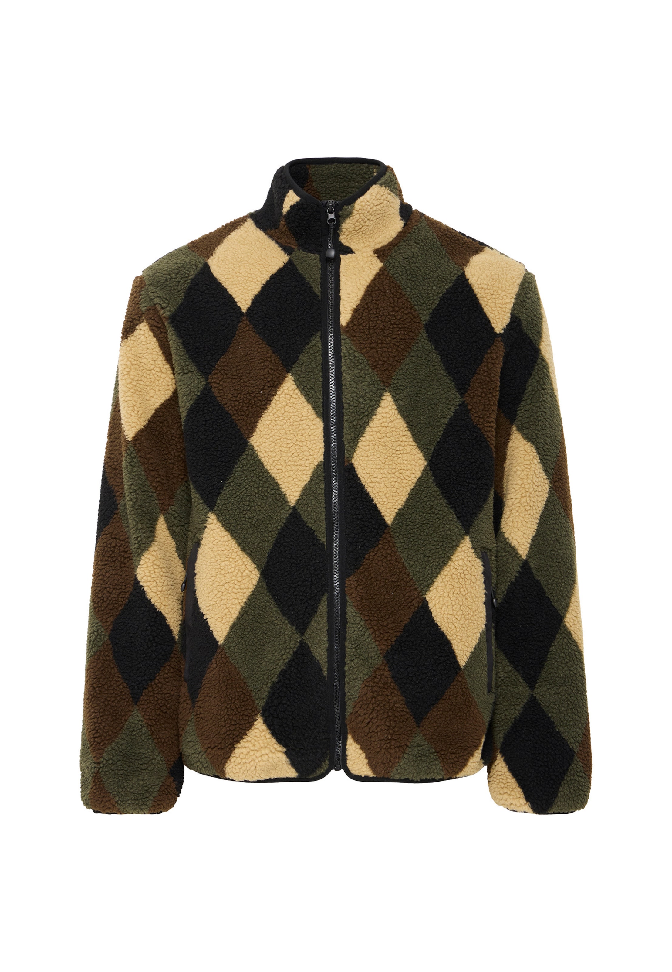 Veste en polaire 'SDReagan Pile' !Solid en vert : devant