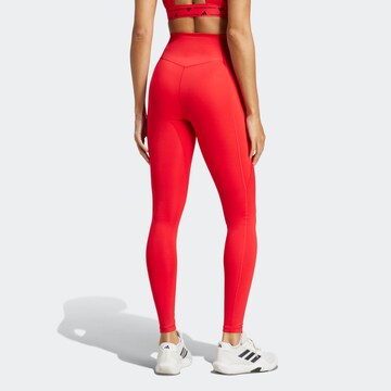 ADIDAS PERFORMANCE Skinny Sporthose 'OPT ESS' in Rot