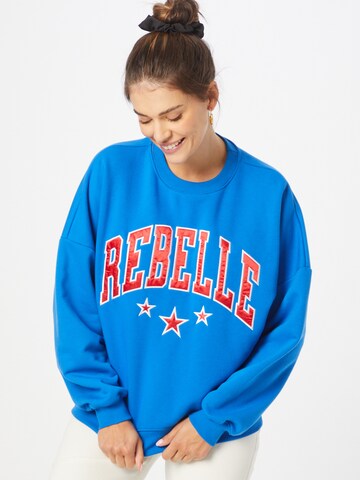 Colourful Rebel Sweatshirt in Blue: front