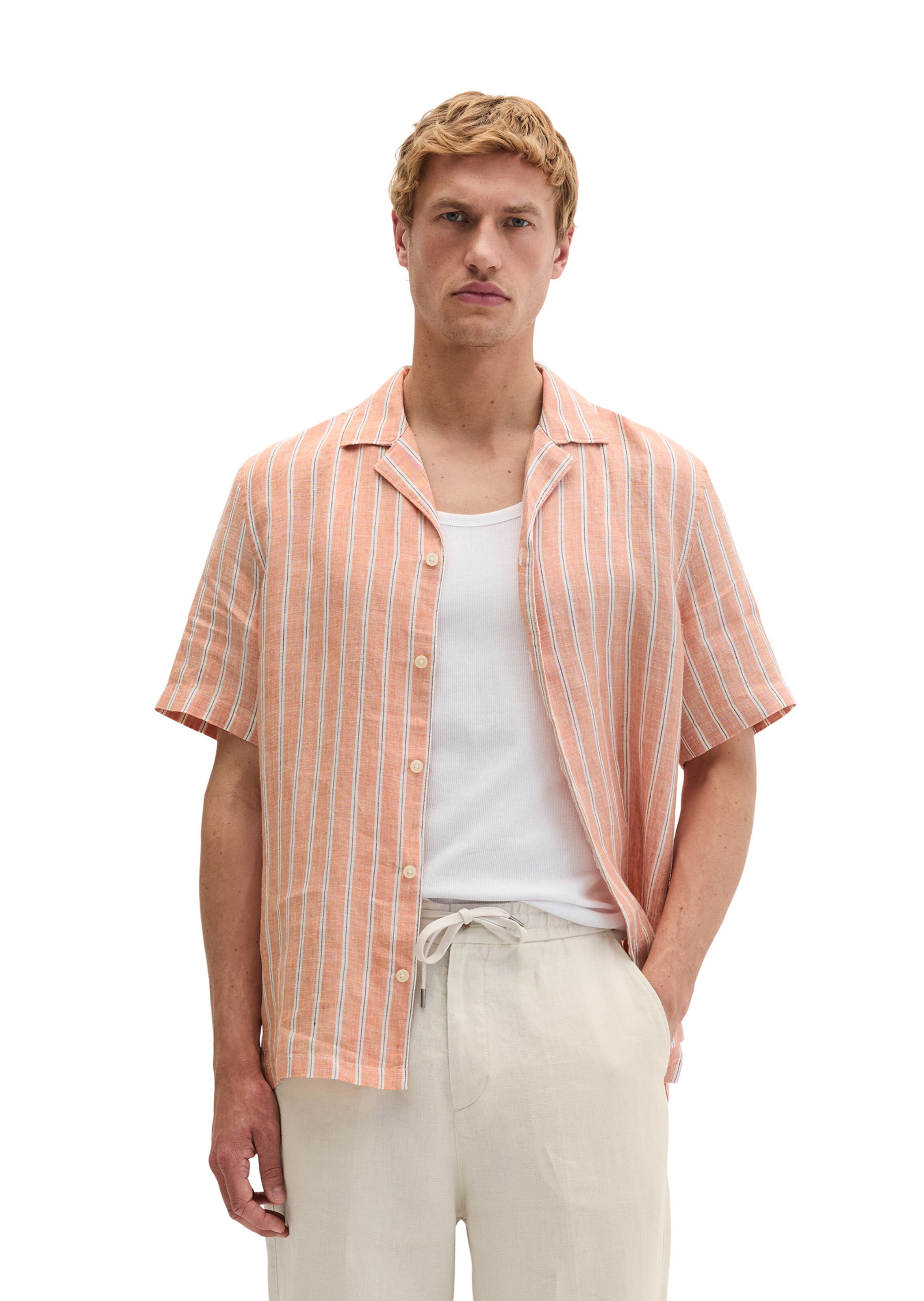 Marc O'Polo Regular fit Overhemd in Oranje: voorkant
