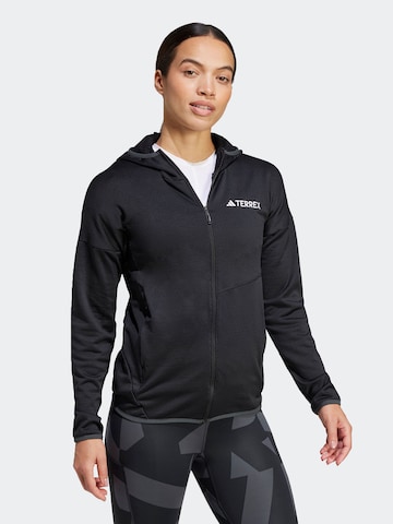 ADIDAS TERREX Toiminnallinen fleecetakki 'Xperior' värissä musta