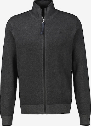 LERROS Knit cardigan in Black: front