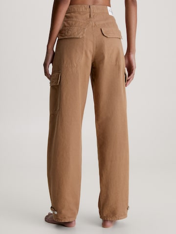 Loosefit Jeans cargo di Calvin Klein Jeans in marrone