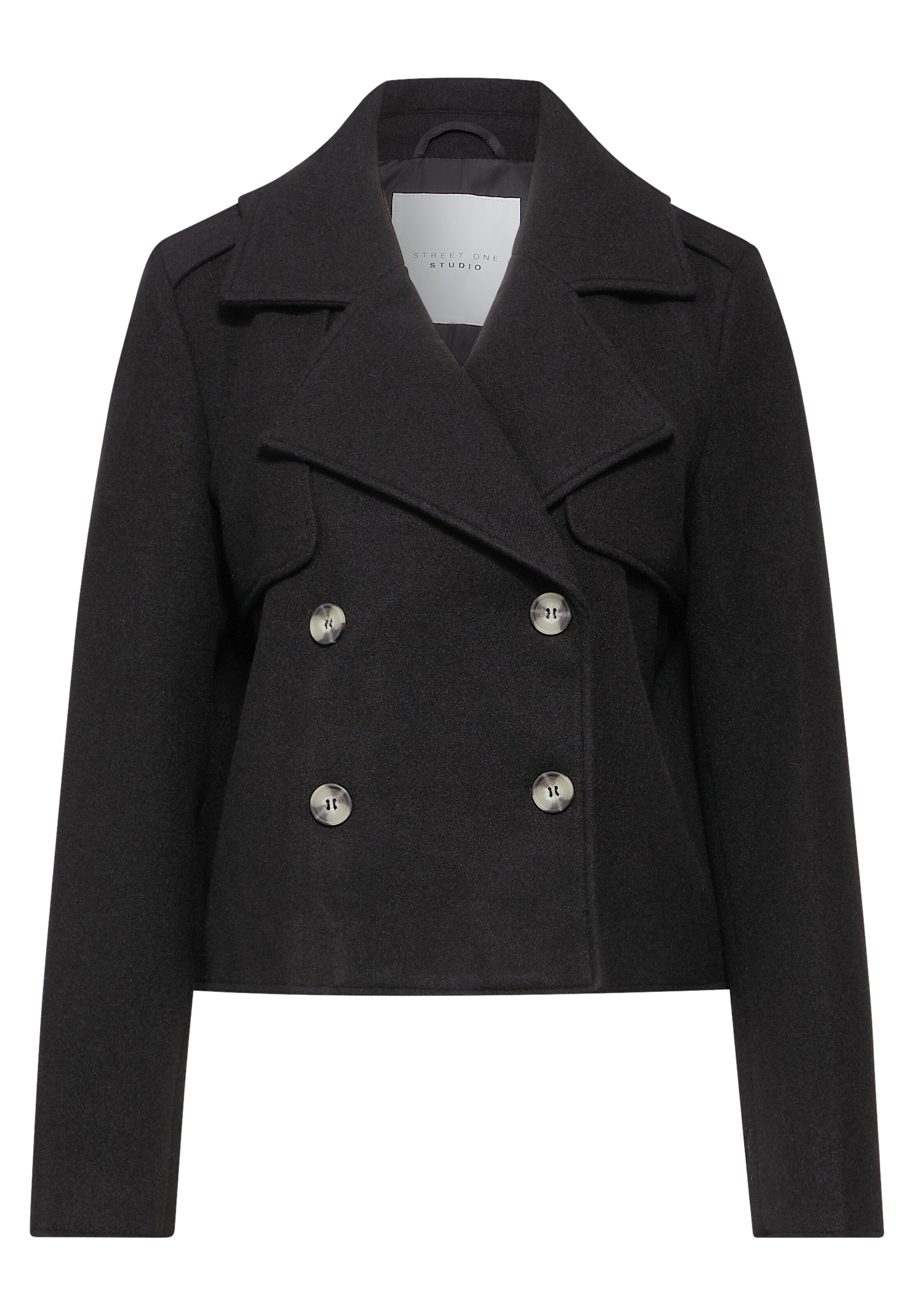 Street One Studio Between-Season Jacket in Black: front