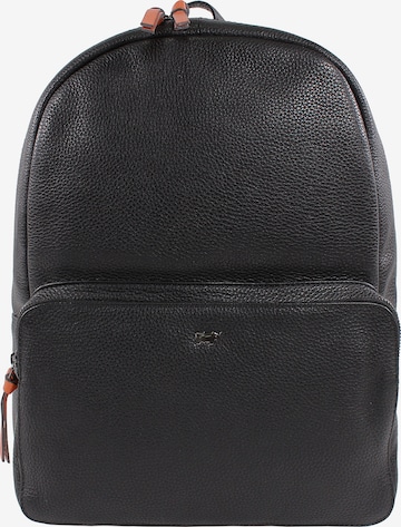 Braun Büffel Rucksack 'NOVARA' in Schwarz: predná strana