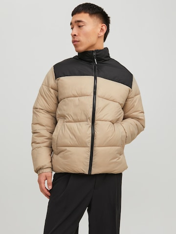 Veste d’hiver 'TOBY' JACK & JONES en beige : devant