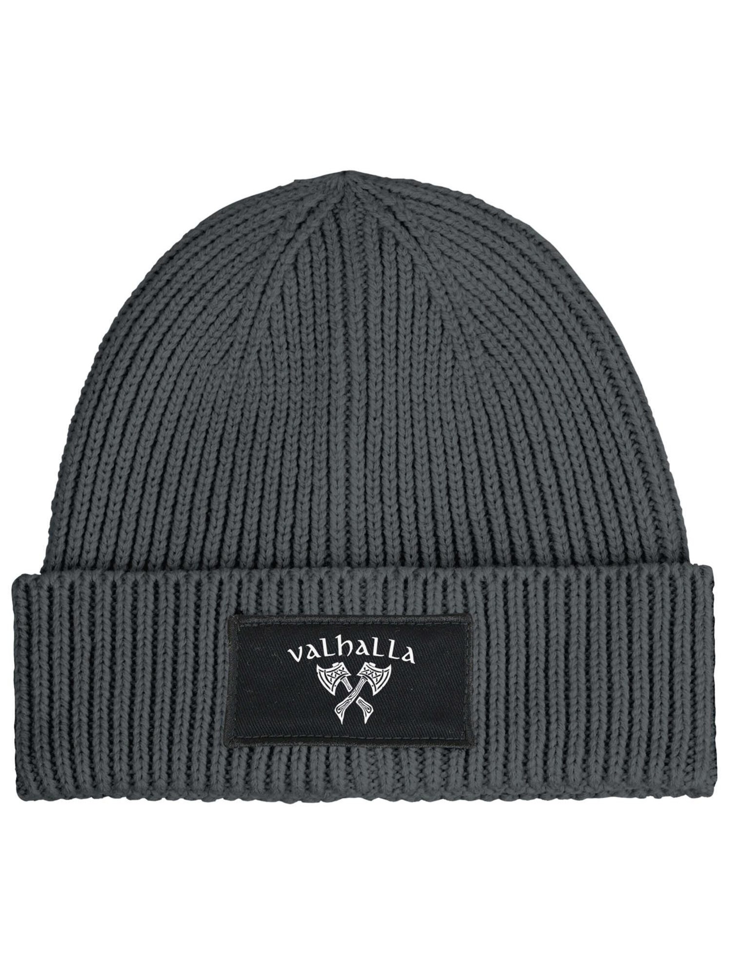 Neverless Beanie 'Valhalla' in Grey: front