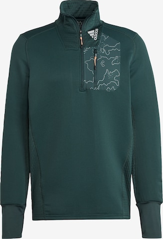 ADIDAS SPORTSWEAR Athletic Sweatshirt 'X-City Cold.Rdy' in Green: front