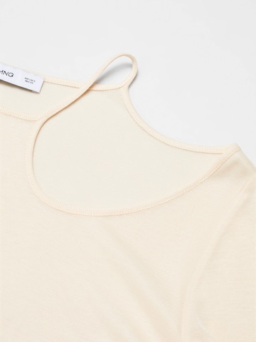 T-shirt 'HOLE' MANGO en beige