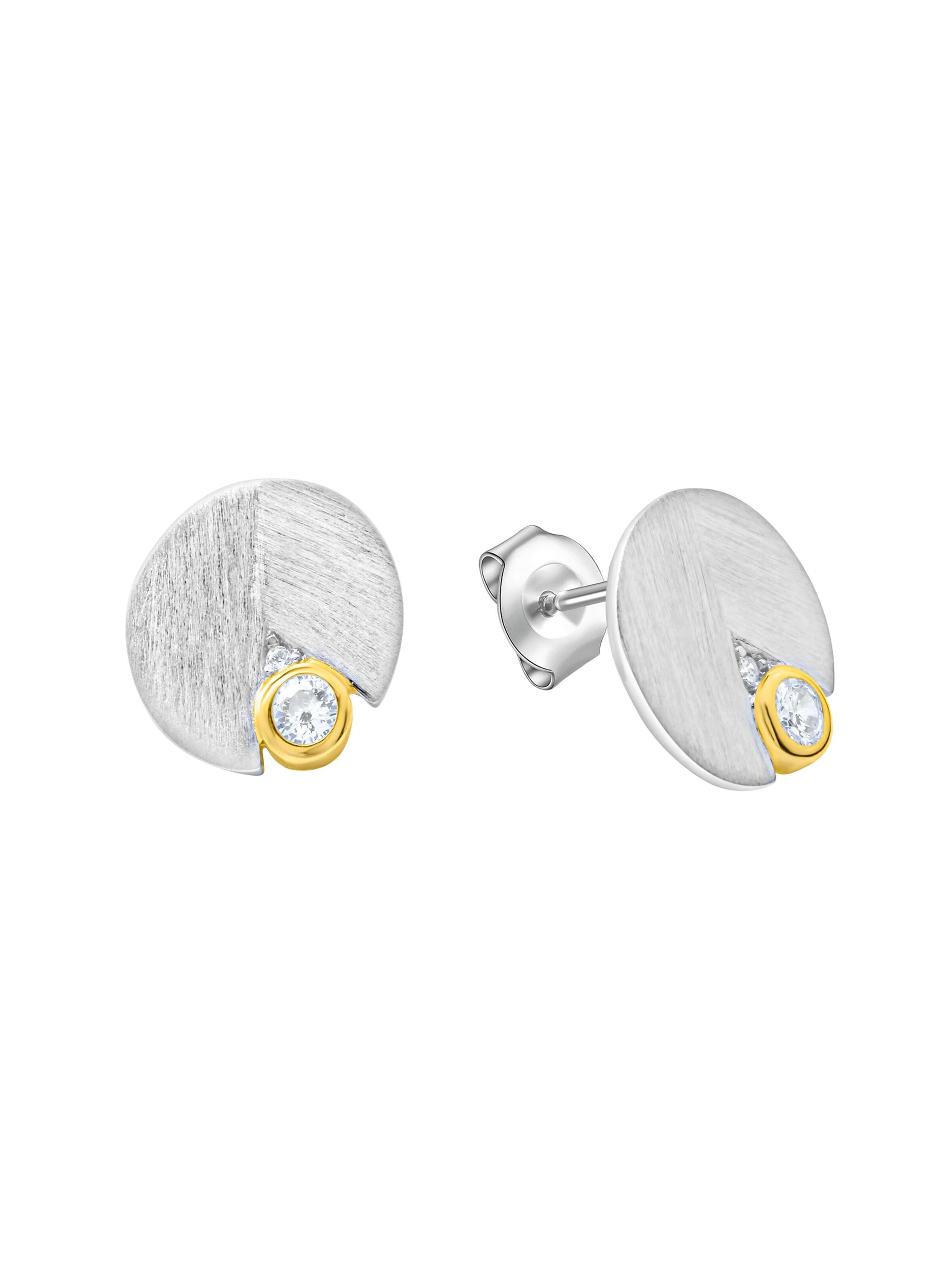 CELESTA Boucles d'oreilles en or / gris argenté, Vue avec produit