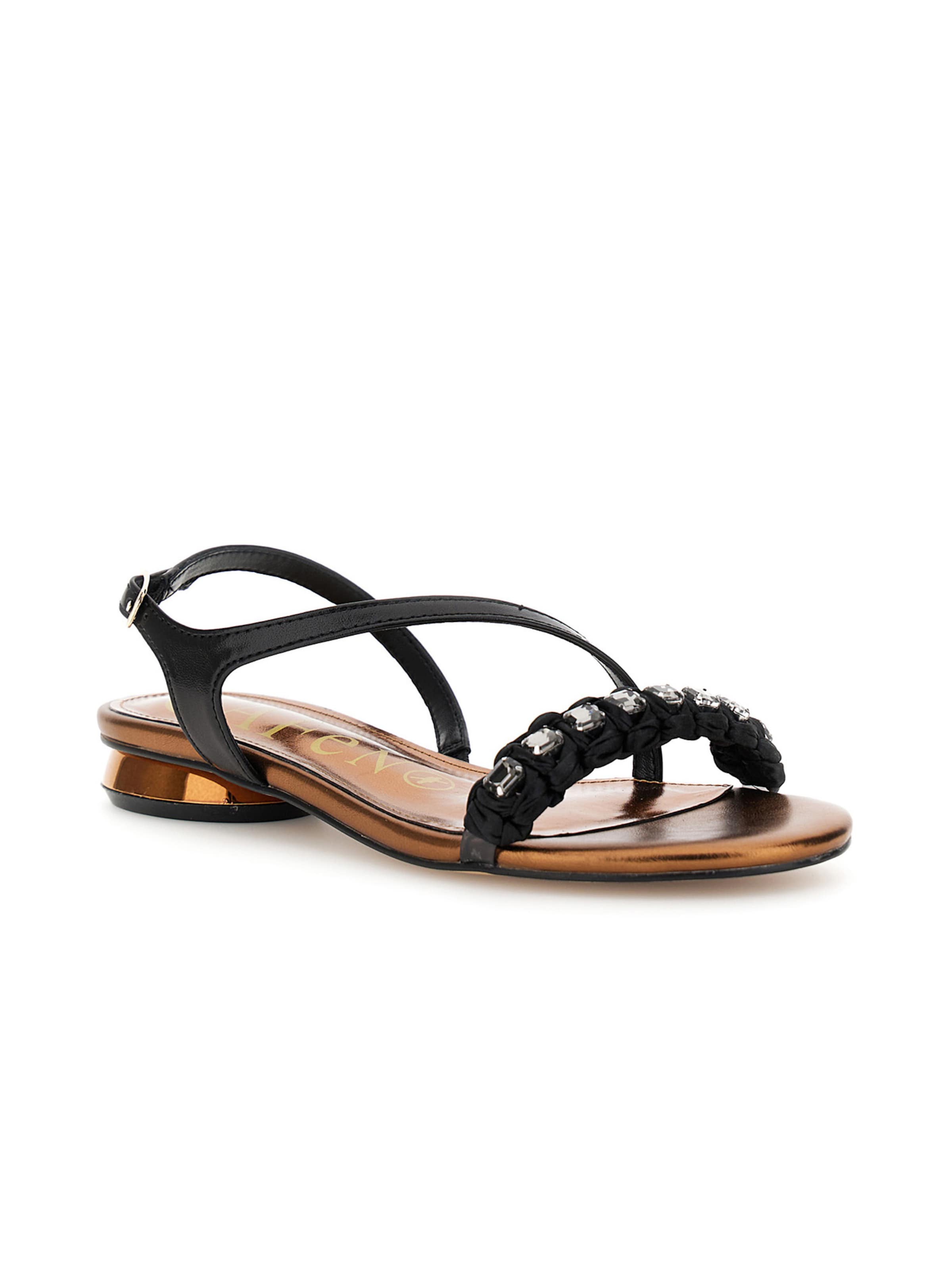 CAFè NOIR Sandalen met riem in Zwart
