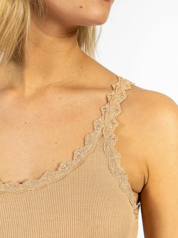 Coster Copenhagen - Top ' POPPY ' en marrón