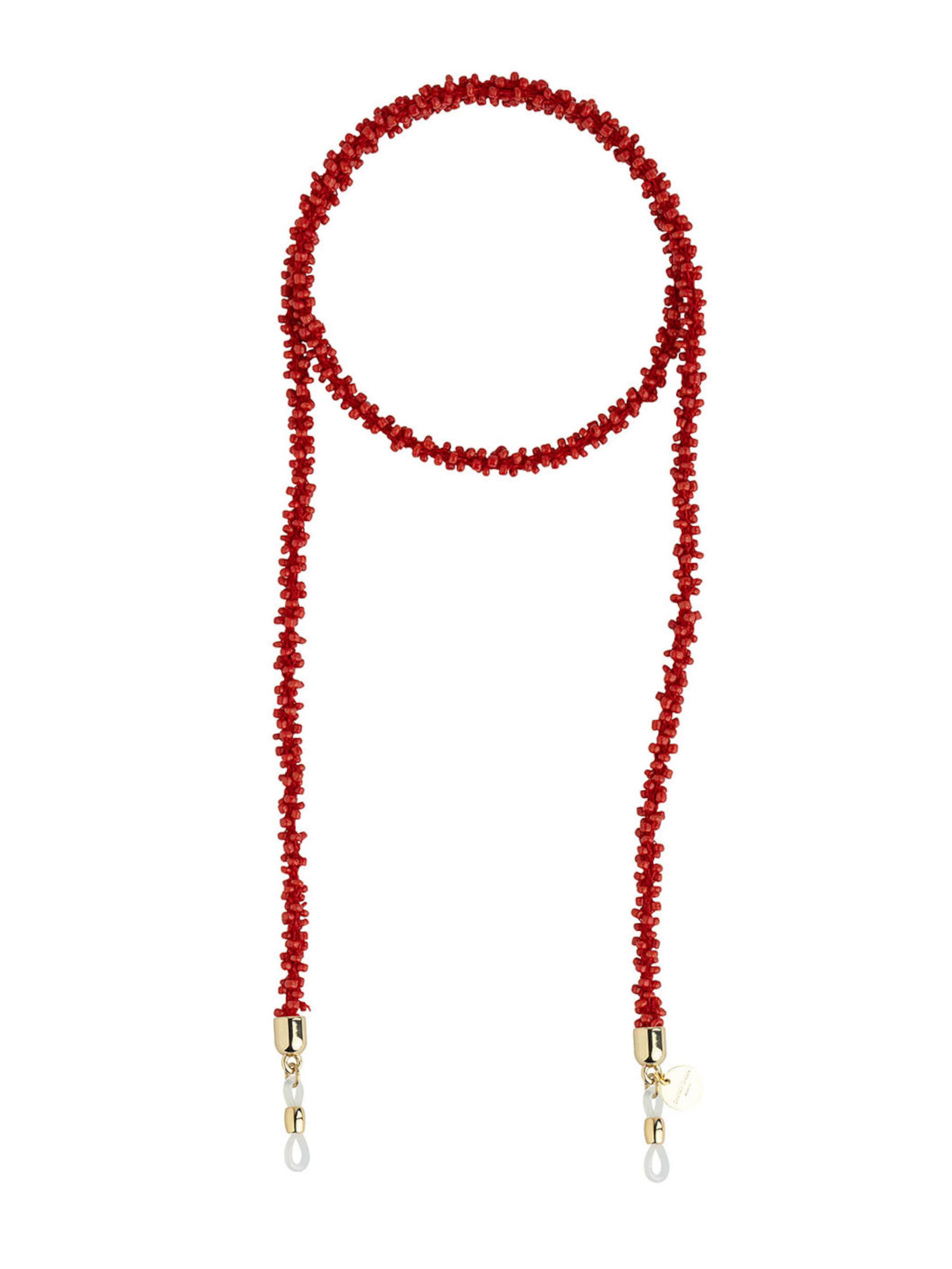 Cheeky Chain Munich Brillenkette 'Hawaii' in Rot: Vorderseite